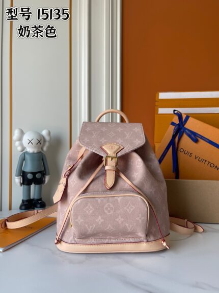 LV Montsouris small backpack（M15135-M）Size: 30x18x28cm