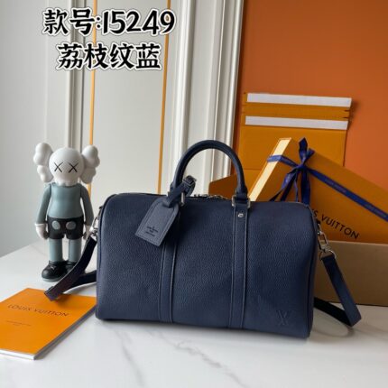 LV Lychee Pattern Keepall Bandouli è re 35 Handbag（M15249-M）Size: 35x21x16cm